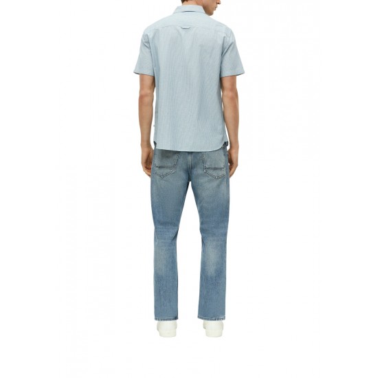 S.Oliver Regular Fit Finely textured short-sleeved shirt 2180685-62G3 S.Oliver Regular Fit Finely textured short-sleeved shirt 2180685-62G3