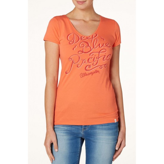 WRANGLER / NECK T HOT CORAL W7252EVHN