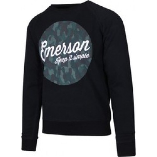 Emerson MENS NECKLINE SWEAT MFR1613BLACK
