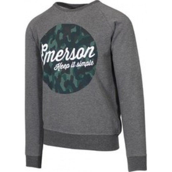 Emerson MENS NECKLINE SWEAT MFR1613DGREYML Emerson MENS NECKLINE SWEAT MFR1613DGREYML
