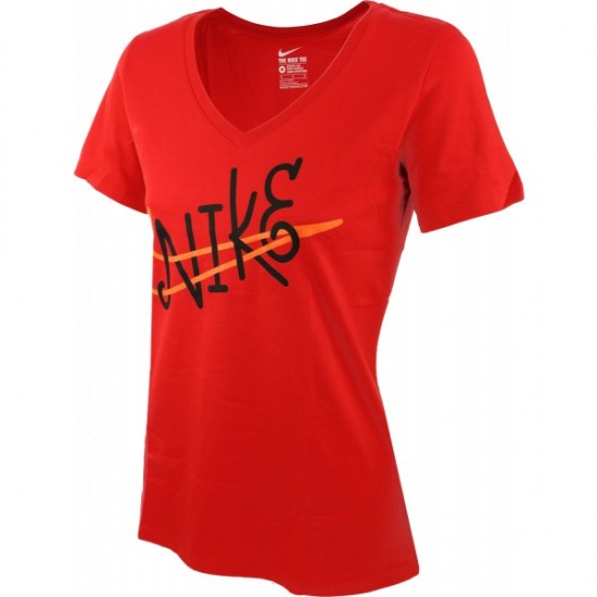Nike T-SHIRT FEMME COL V SWOOSH 729440