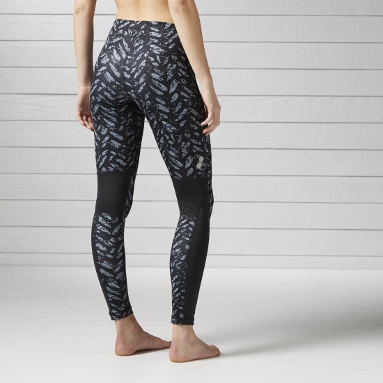 Reebok Running Essentials Printed Legging Black B4 Reebok Running Essentials Printed Legging Black B4