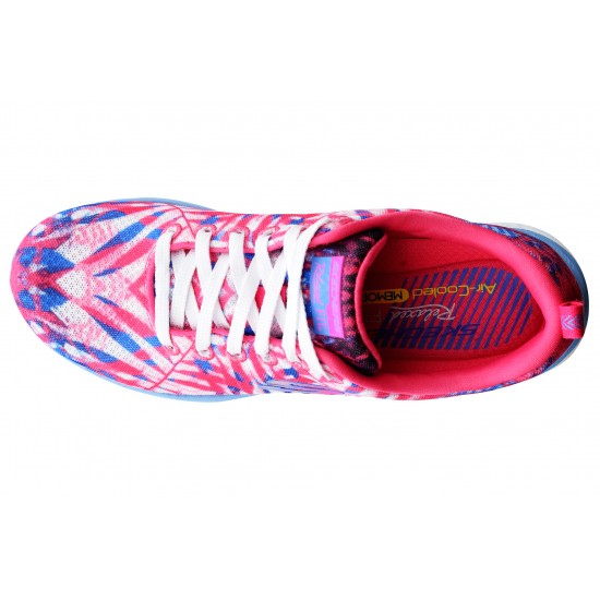 Skechers RF Floral Print Mesh Lace Up 12222-PKPR Skechers RF Floral Print Mesh Lace Up 12222-PKPR