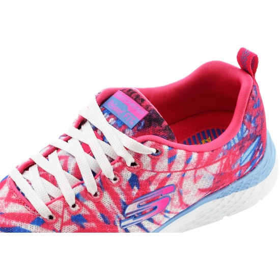 Skechers RF Floral Print Mesh Lace Up 12222-PKPR Skechers RF Floral Print Mesh Lace Up 12222-PKPR