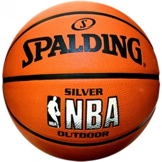 Spalding 2014 NBA Silver Outdoor Size 7 Rubber Bas