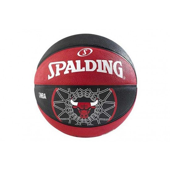 Spalding NBA Team Size 7 Rubber Basketball - Bull Spalding NBA Team Size 7 Rubber Basketball - Bull